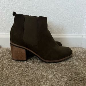 Faux Suede Ankle Boots